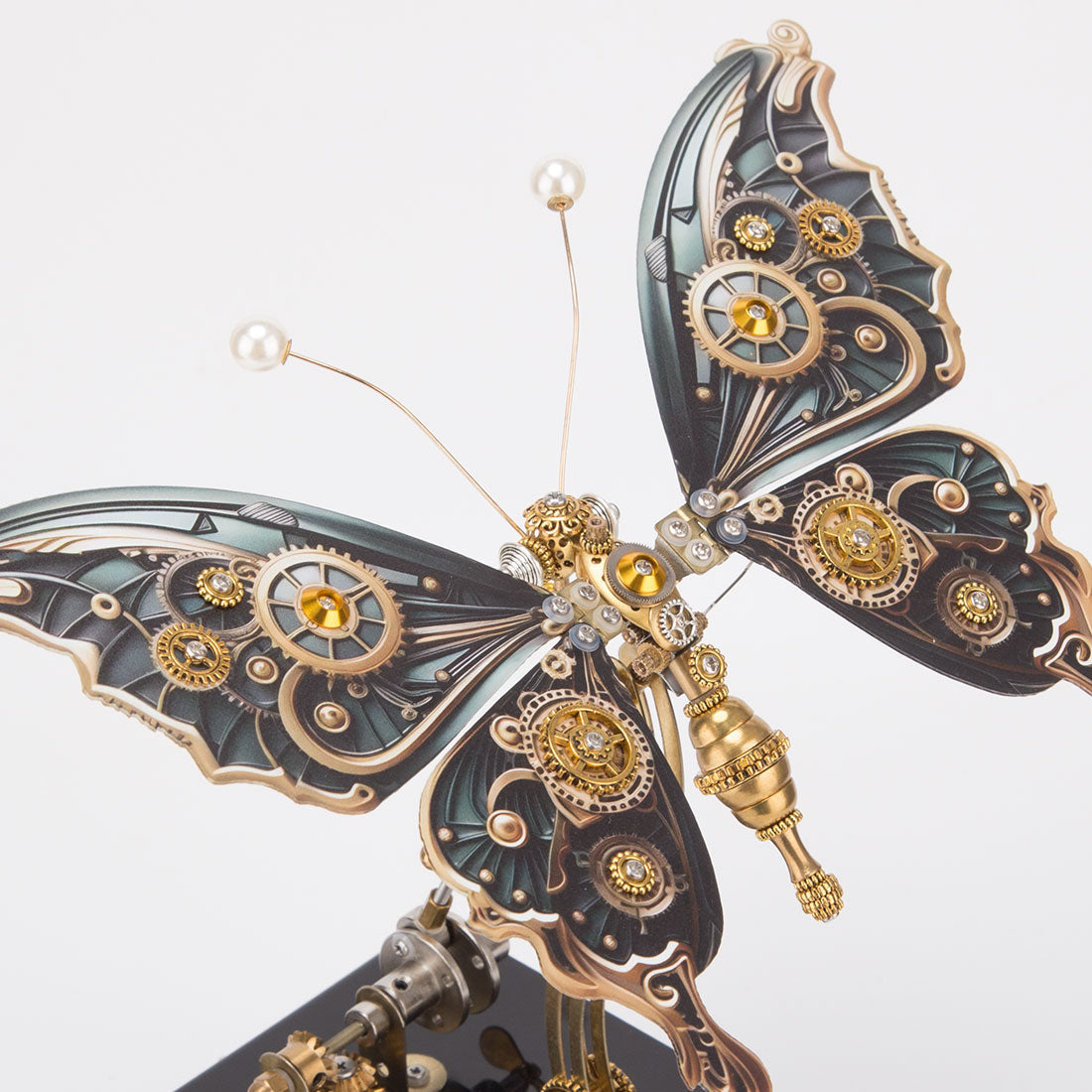 Dynamic Butterfly Metal Model Kit with Music Box - 3D DIY Mechanical Assembly 3D Puzzle Model Kit Diyengmod