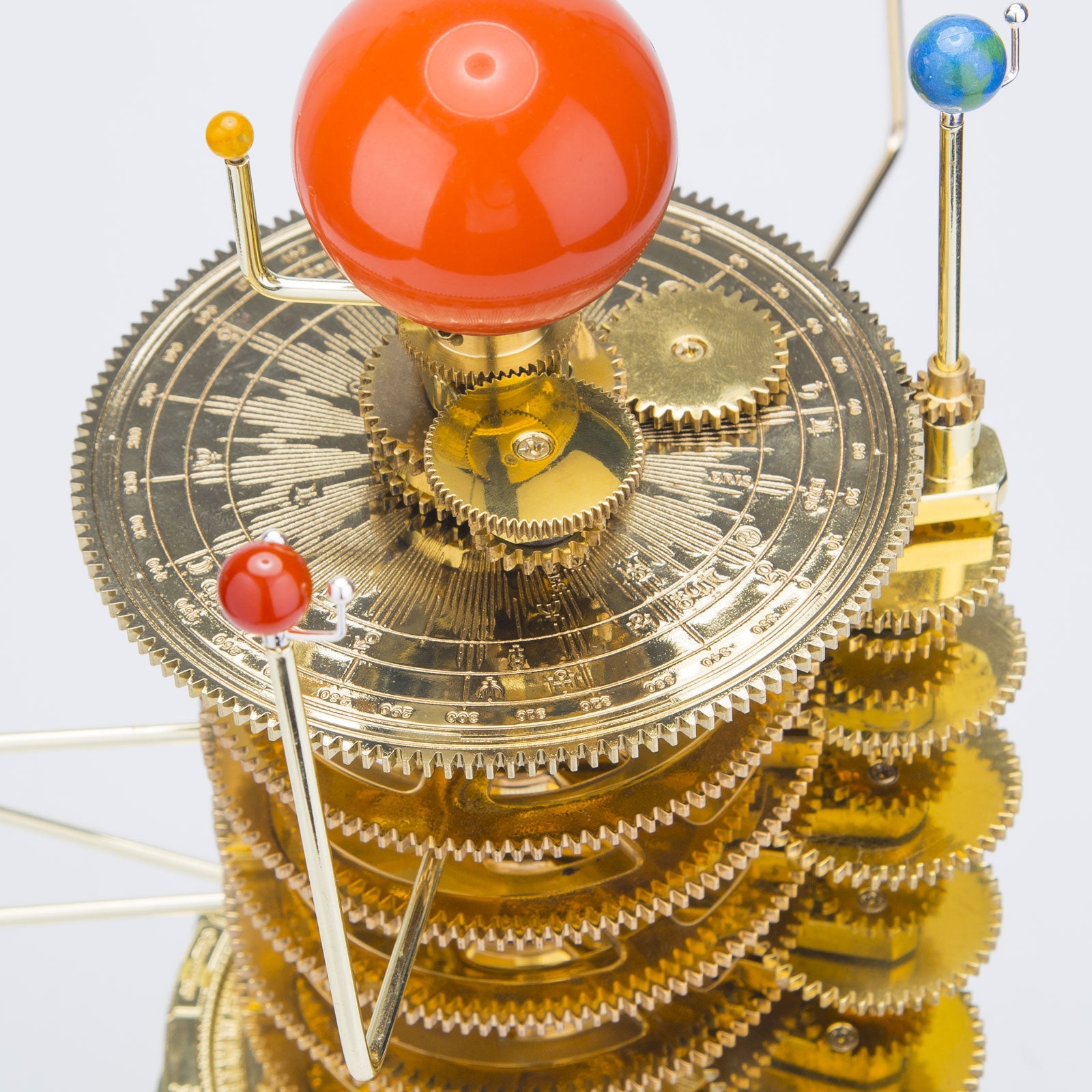 DIY Solar System Orrery Model Kit - 200-Piece Metal Planetarium Assembly Set 3D Puzzle Model Kit Diyengmod