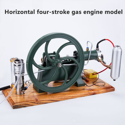 Vintage Inspired Horizontal Hot-Bulb Steam Engine Model with Water Cooling System Engine Models Diyengmod