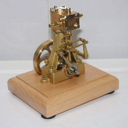 Mini Retro Vertical Steam Engine Model Toy - 1.85CC Double-acting Single-cylinder Engine Models Diyengmod