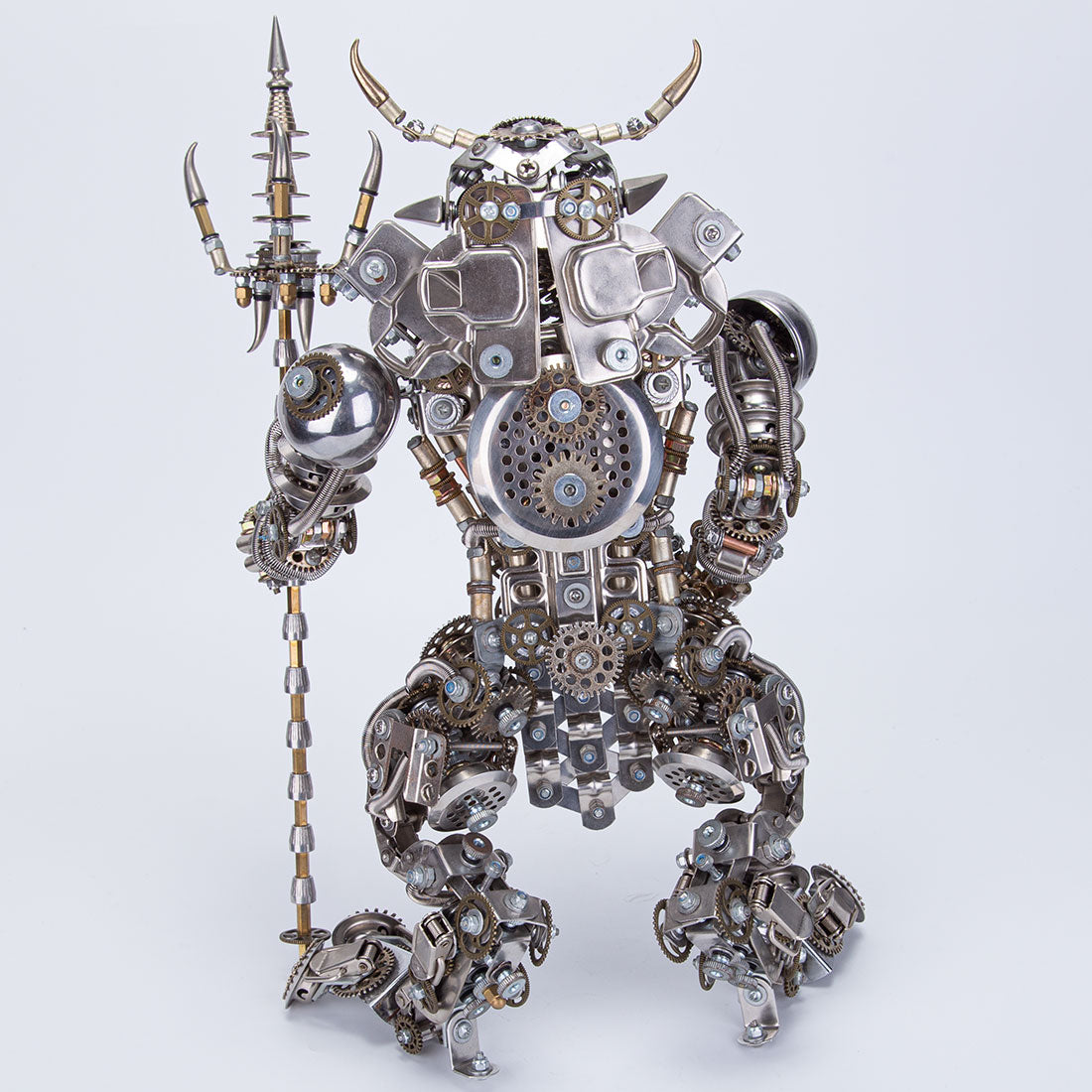 DIY 3D Metal Bull-Headed Man Model - Mechanical Punk Demon Ornament for Creative Assembly 3D Puzzle Model Kit Diyengmod