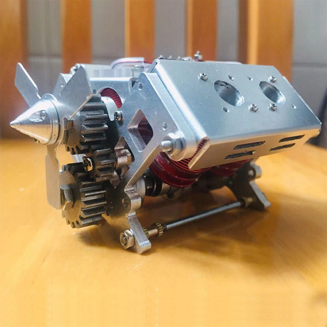 V4 All-Metal Electromagnetic Engine Kit | DIY Model for Science Enthusiasts Engine Models Diyengmod