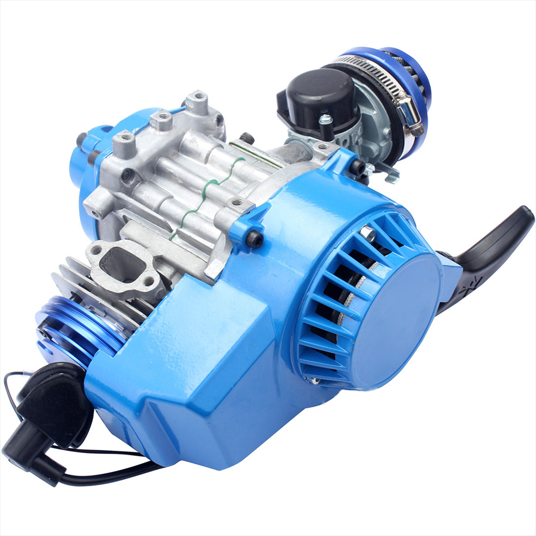 80CC Mini 2-Stroke Gasoline Engine - CNC Single-Cylinder Pull-Start for Motorcycle and Bicycle Modifications Engine Models Diyengmod