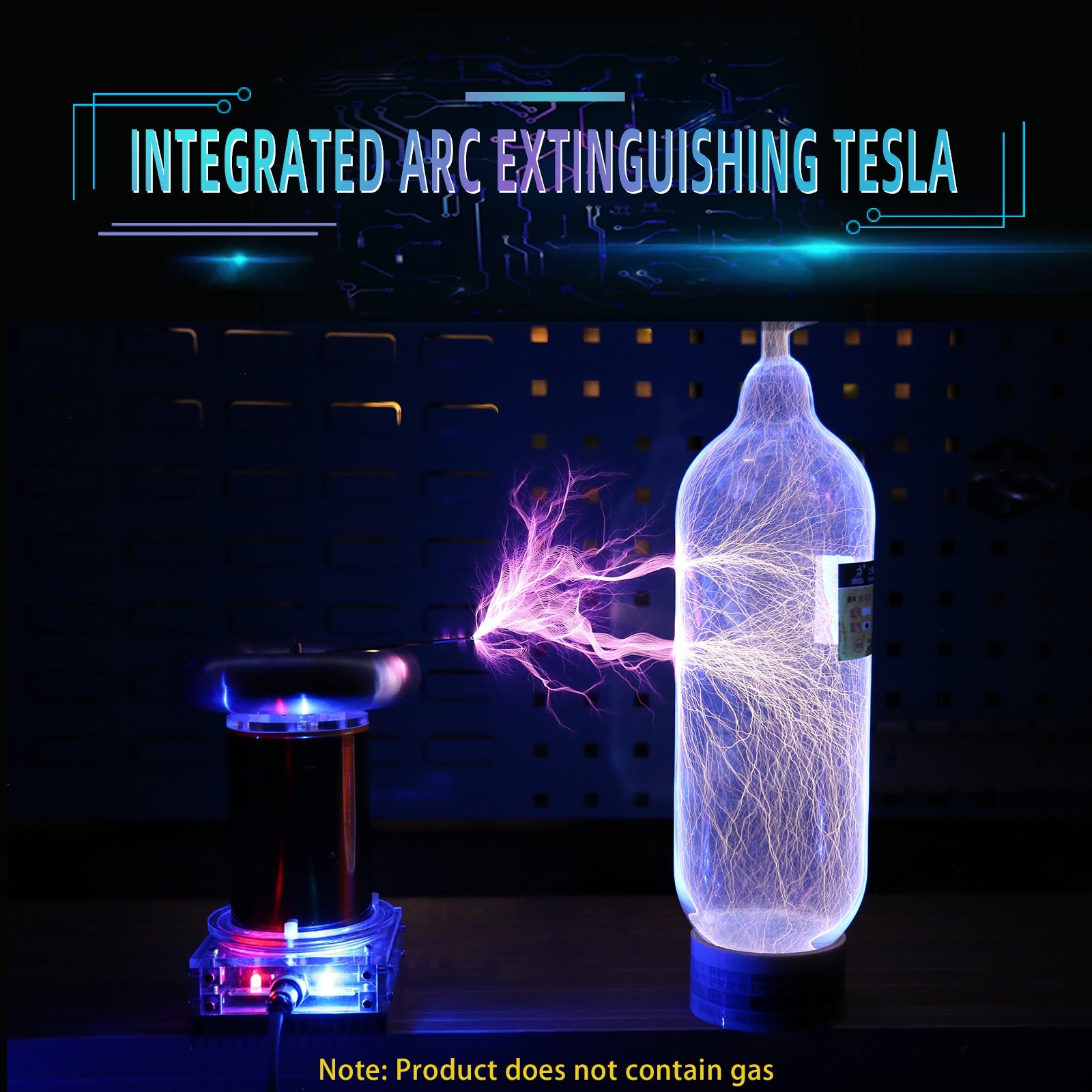 High-Tech Musical Tesla Coil with Integrated Arc Discharge for Educational and Demonstration Purposes Engine Models Diyengmod