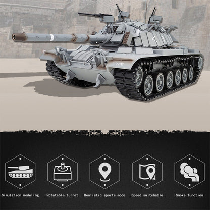 1/16 Scale Remote Control Israeli M60W Magach 3 Military Tank with Infrared Control and Simulation Features RC Car Diyengmod