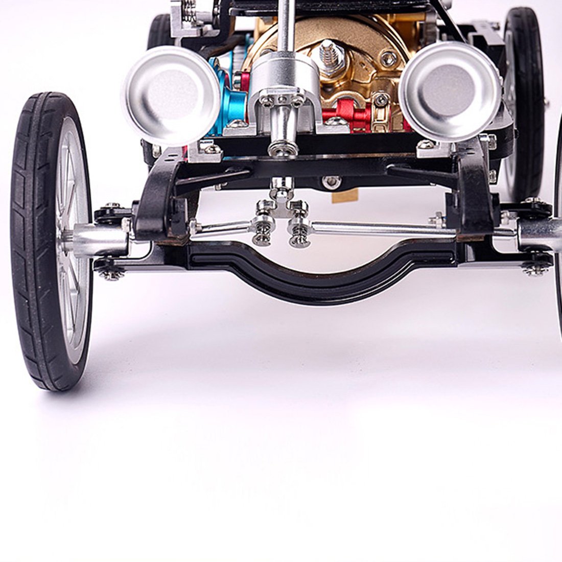 Single Cylinder Car Engine Model Kit - Electric Assembly Toy for Adults DIY Engine Diyengmod