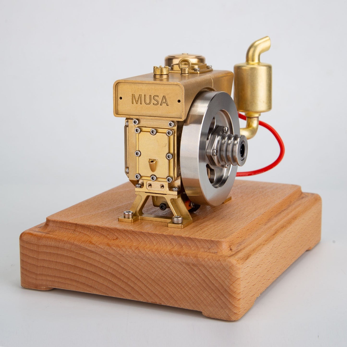 RETROL MUSA 2.2cc Miniature Gasoline Engine Model - Water-cooled 4-Stroke Single-cylinder Internal Combustion Machine Engine Models Diyengmod