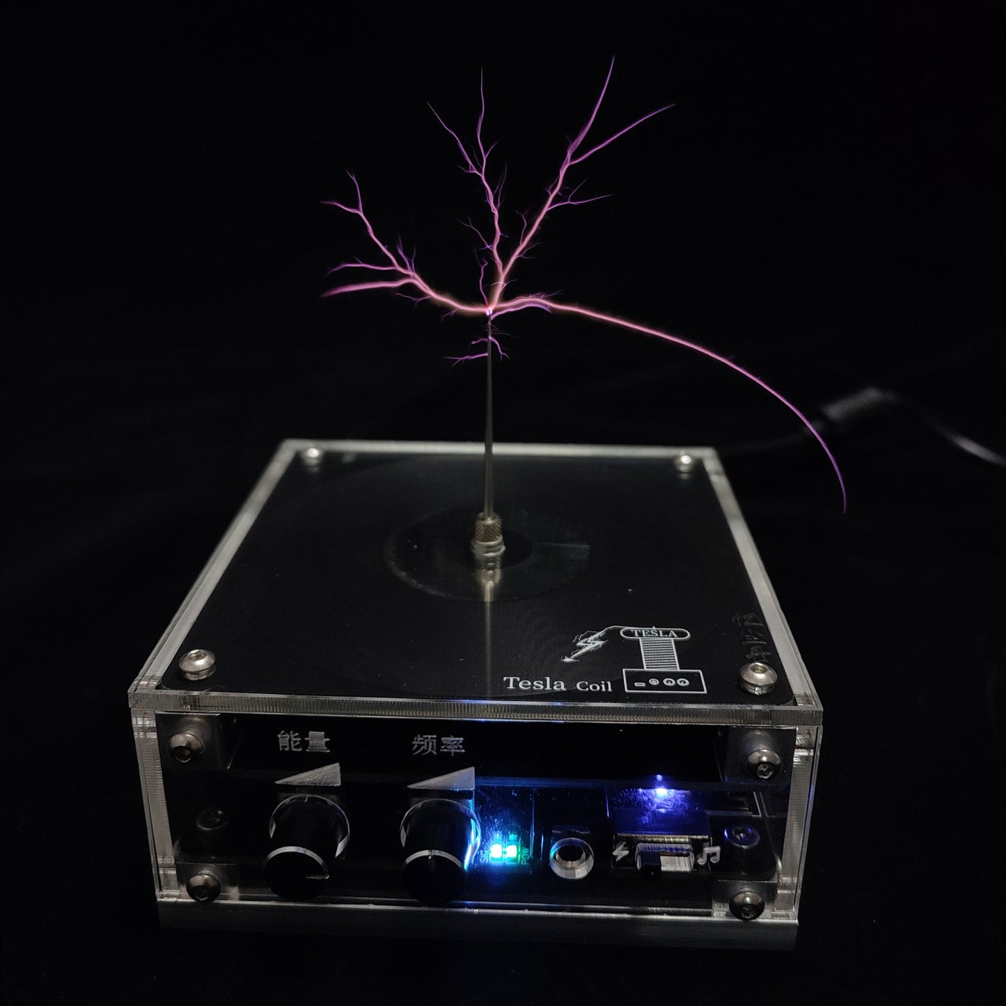 Mini Bluetooth Tesla Coil: Interactive Lightning and Music Experiment for Desktop Excitement Engine Models Diyengmod