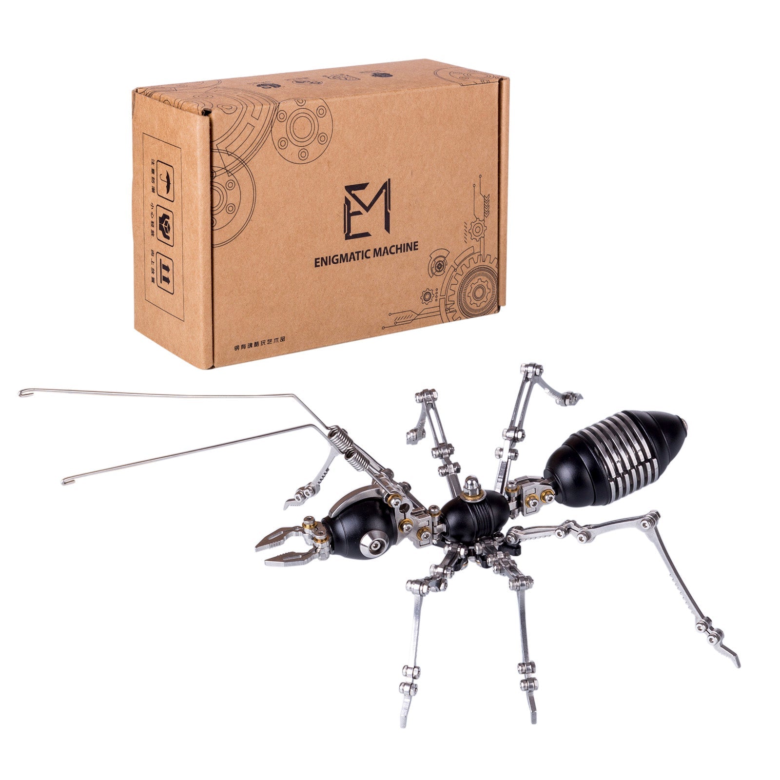 DIY 3D Metal Ant Model Assembly Kit - 100 Piece Jigsaw Puzzle 3D Puzzle Model Kit Diyengmod