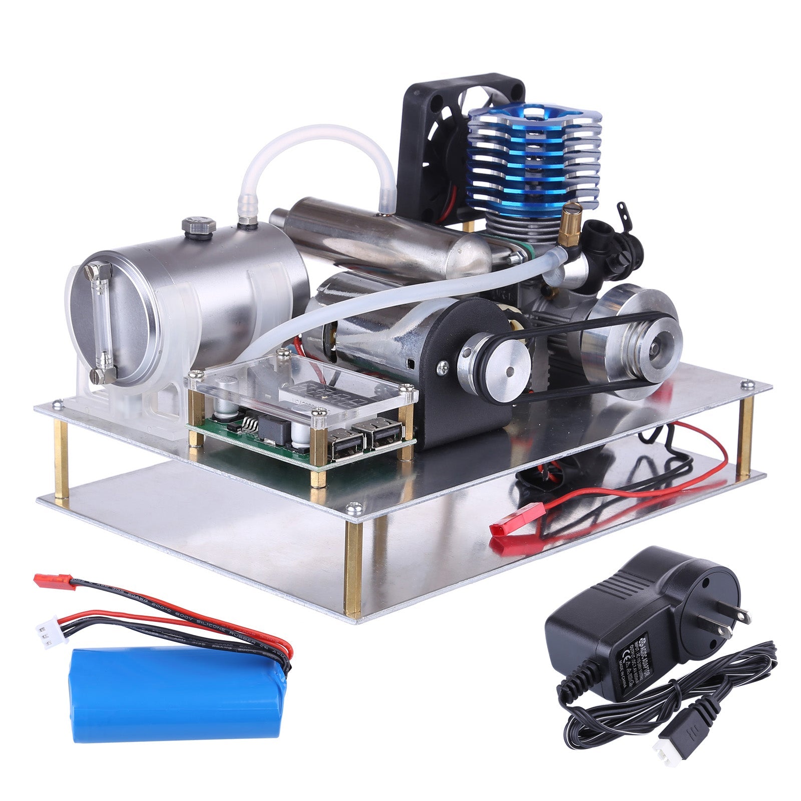 12V VX 18 Methanol Engine Generator Set - Single Cylinder 2 Stroke with One-Key Electric Start Engine Models Diyengmod