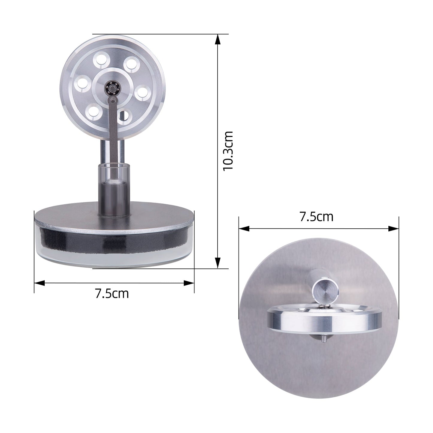 LTD Stirling Engine Model - Low Temperature Desktop Toy for Enthusiasts and Educators Stirling Engine Diyengmod