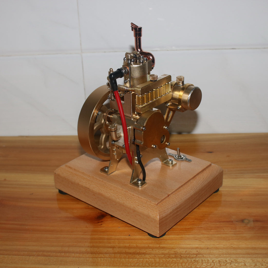 H73 2.6cc Vertical Single Cylinder 4-Stroke OHV Gas Engine Model with Governor - Mini Water-Cooled Internal Combustion Engine Engine Models Diyengmod