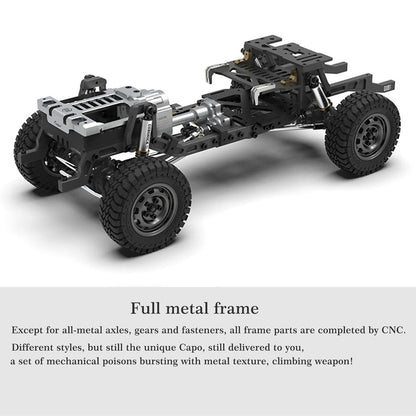 Capo CUB1 1:18 Scale 4WD Electric RC Crawler Pickup Truck Kit with Differential Lock and Gear Shifting RC Car Diyengmod