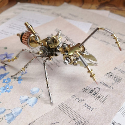 Steampunk 3D Metal Ant Assembly Model Kit - 190-Piece Puzzle 3D Puzzle Model Kit Diyengmod