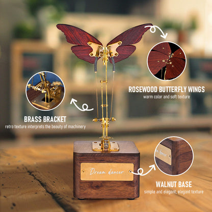 Kinetic 3D Butterfly Model Kit - Dynamic Mechanical Craft for All Ages 3D Puzzle Model Kit Diyengmod