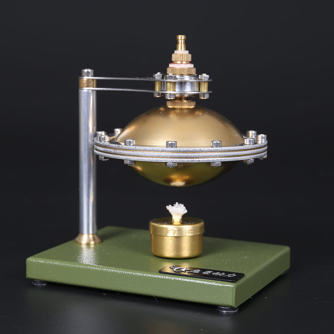 UFO-Inspired Suspension Steam Engine DIY Kit with Copper Boiler and Alcohol Burner Steam Engine Diyengmod