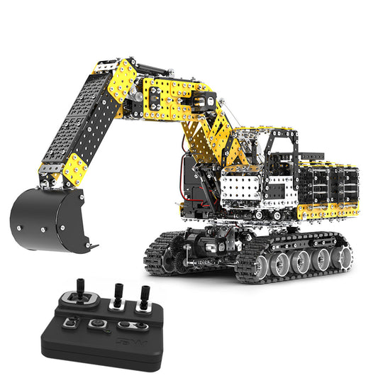 Remote Control 3D Metal Excavator Puzzle Kit - 2544PCS Alloy Construction Model 3D Puzzle Model Kit Diyengmod