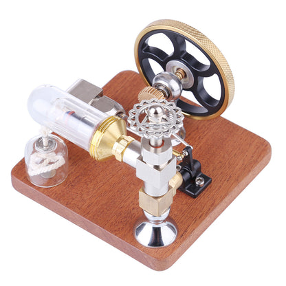 Adjustable Speed Stirling Engine Model with Vertical Flywheel | Educational Science Experiment Kit Stirling Engine Diyengmod