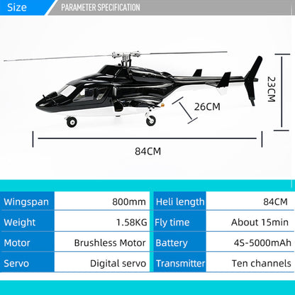 FLYWING FW450L Airwolf 450-Class 6CH Electric RC Helicopter with Advanced GPS and 3D Flight Modes RC Airplane Diyengmod