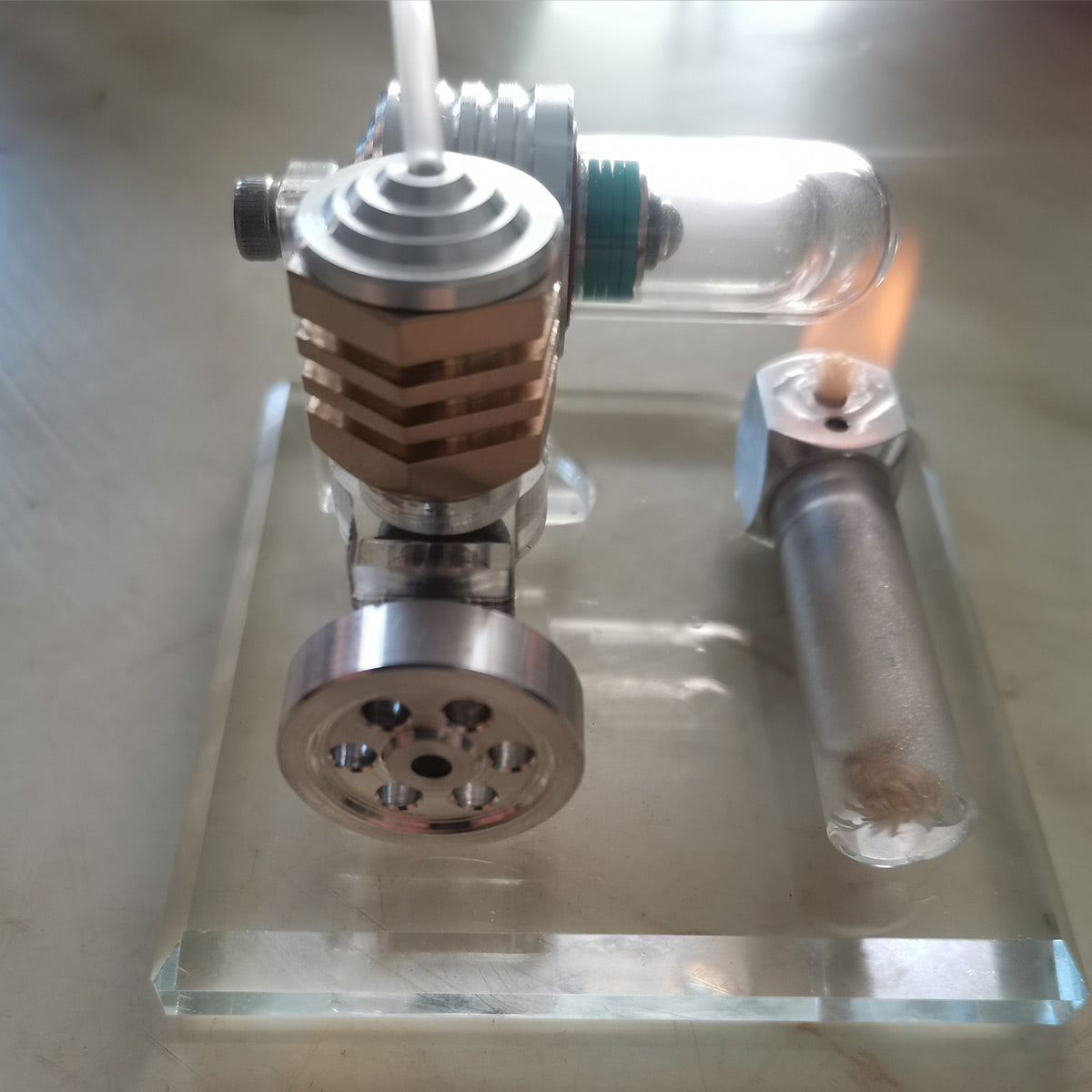 Premium Hot Air Single Cylinder Stirling Engine DIY Model Stirling Engine Diyengmod