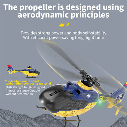 YU XIANG EC-135 1/36 Scale Brushless RC Helicopter with Dual-Shaft Drive and 6CH Stability System RC Airplanes Diyengmod