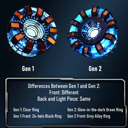 Magnetic Levitation MK1 Arc Reactor LED Desk Ornament - Floating & Rotating Tech Display Experiment Model Diyengmod