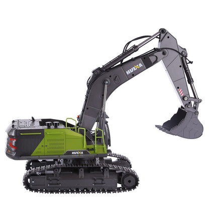 HUINA 1:14 Scale 22CH Remote Control Excavator Truck - 2.4G Engineering Model Toy RC Truck Diyengmod