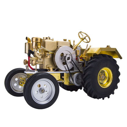 Vintage T1 Gas-Powered Roller Tractor Model with Miniature Water-Cooled Engine Engine Models Diyengmod