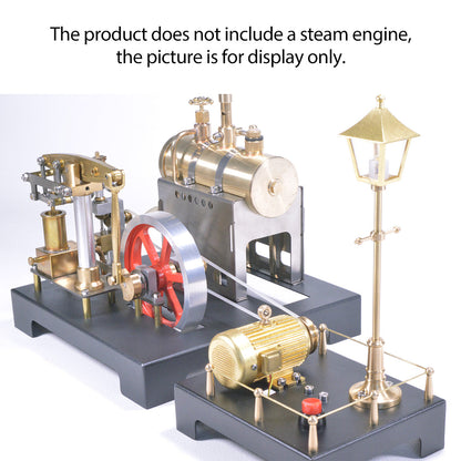 Vintage Inspired Full Metal Beam Steam Engine Model Kit with Horizontal Boiler and Centrifugal Regulator Flyball Steam Engine Diyengmod