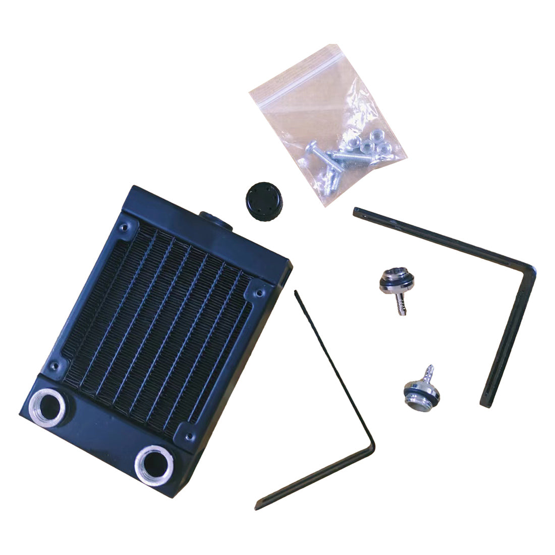 CISON Engine Water-Cooling Radiator Tank Assembly with Bracket and Screw Kit All Accessories Diyengmod