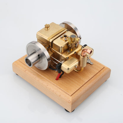 M12C Mini Horizontal Water-Cooled 4-Stroke Gasoline Engine Model - 3.2cc Double Cylinder Upgrade Engine Models Diyengmod