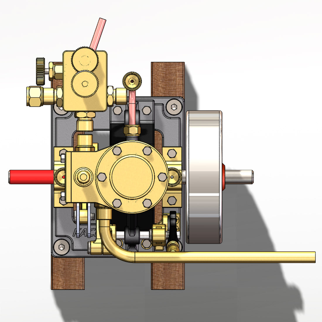 KACIO LS1-14 High-Performance Reciprocating Steam Engine Model for 60cm+ Model Ships Steam Engine Diyengmod