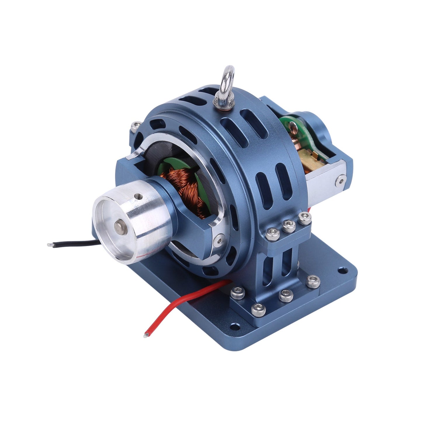 12V Compact Alloy DC Generator for Engine Model Modifications (Blue) Accessories Diyengmod