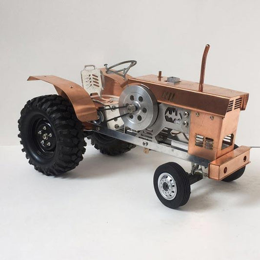 Retro Tractor Stirling Engine Kit - DIY Educational Vacuum Powered Model for Collectors Stirling Engine Vehicle Diyengmod
