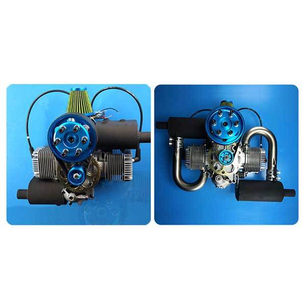 200CC Twin Cylinder Gas Engine for RC Aircraft, Paramotor & UAV by DLE Engines RC Engine Diyengmod