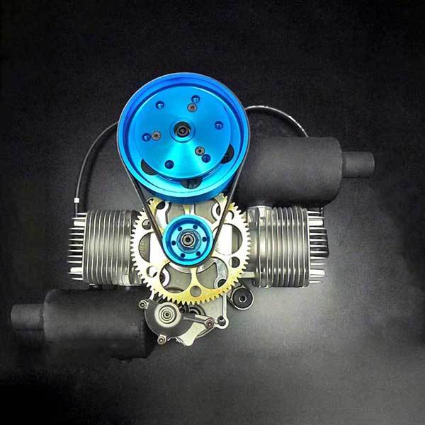 200CC Twin Cylinder Gas Engine for RC Aircraft, Paramotor & UAV by DLE Engines RC Engine Diyengmod