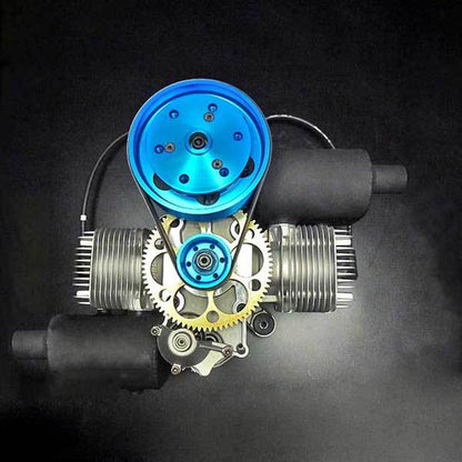 200CC Twin Cylinder Gas Engine for RC Aircraft, Paramotor & UAV by DLE Engines RC Engine Diyengmod