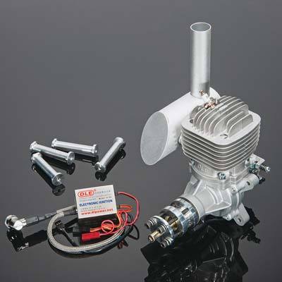 DLE 61CC Gas-Powered RC Aircraft Engine with Electronic Ignition and Muffler for Model Planes RC Engine Diyengmod