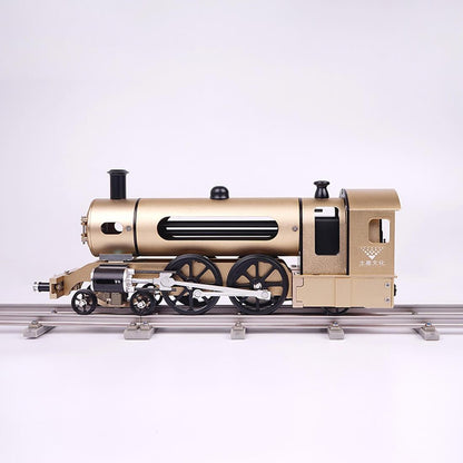 Full Metal Steam Locomotive DIY Assembly Kit with Track - 387 Pieces DIY Engine Diyengmod