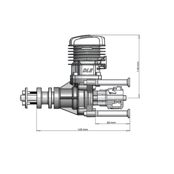 DLE-35RA 35CC Gas-Powered RC Aircraft Engine with Electronic Ignition and Muffler for Enhanced Performance RC Engine Diyengmod