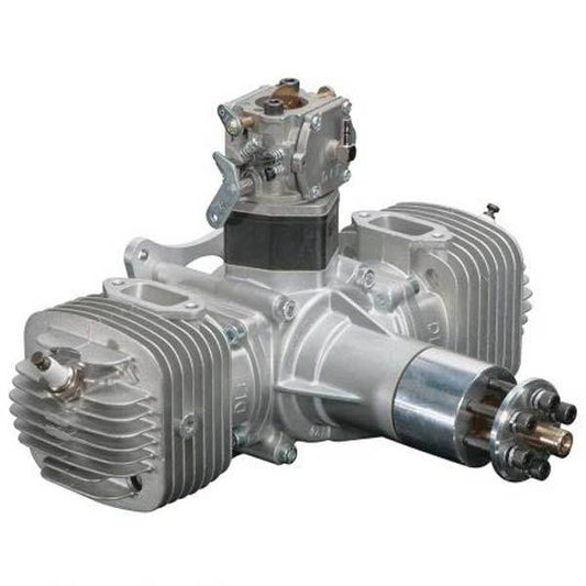 DLE 120CC Twin Cylinder Gas RC Aircraft Engine with Electronic Ignition and Muffler for High-Performance Flying RC Engine Diyengmod