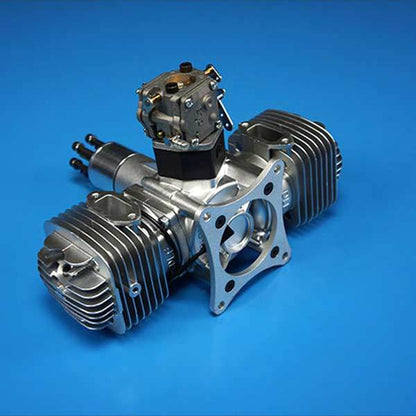 DLE 120CC Twin Cylinder Gas RC Aircraft Engine with Electronic Ignition and Muffler for High-Performance Flying RC Engine Diyengmod