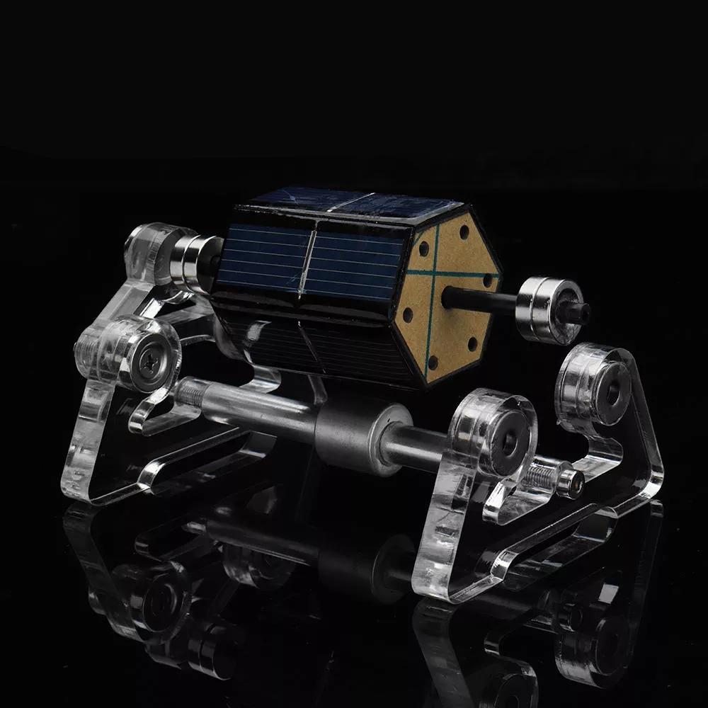Solar-Powered Mendocino Magnetic Levitation Motor Kit - DIY Science Experiment Engine Models Diyengmod