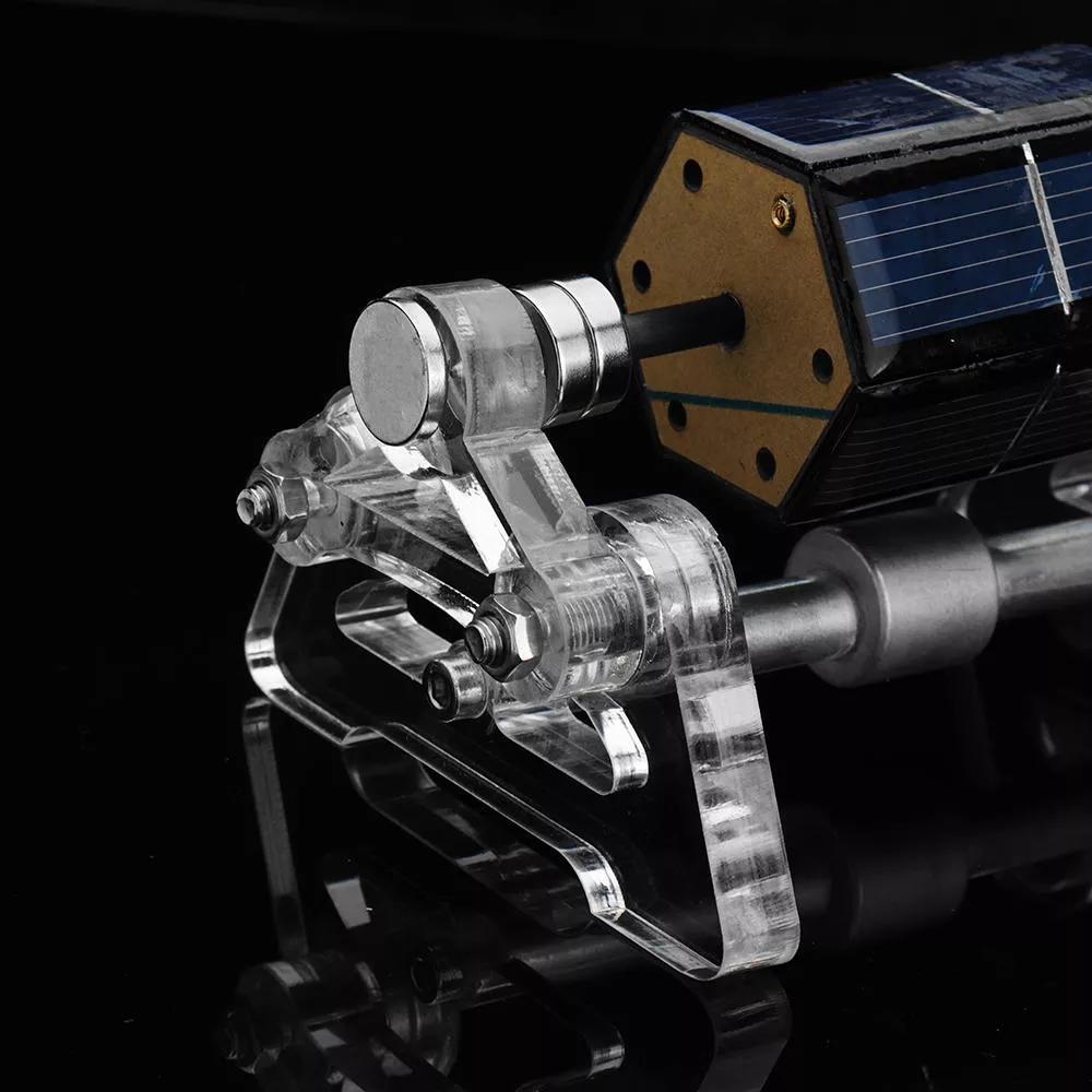 Solar-Powered Mendocino Magnetic Levitation Motor Kit - DIY Science Experiment Engine Models Diyengmod