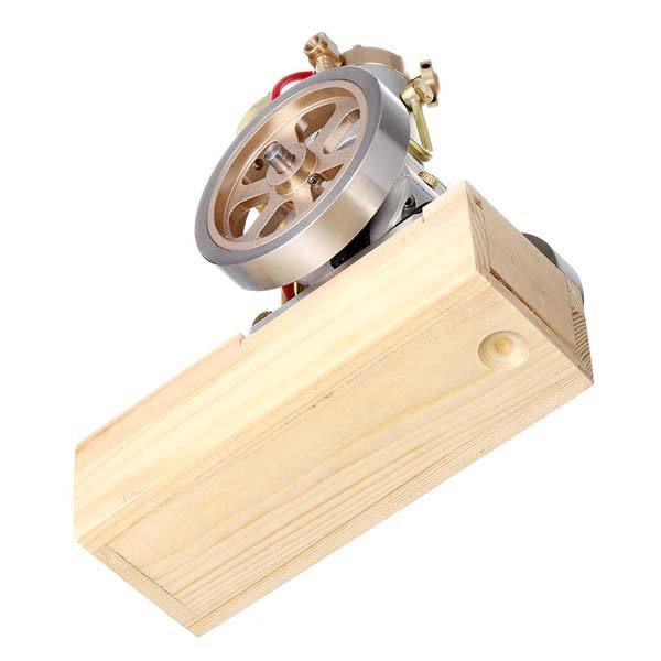 Vertical Hit and Miss Metal Engine with Hand Start and Water Cooling System - DIY Gift Model Engine Models Diyengmod