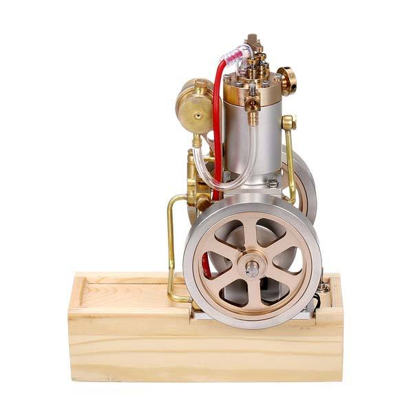 Vertical Hit and Miss Metal Engine with Hand Start and Water Cooling System - DIY Gift Model Engine Models Diyengmod