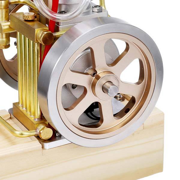 Vertical Hit and Miss Metal Engine with Hand Start and Water Cooling System - DIY Gift Model Engine Models Diyengmod