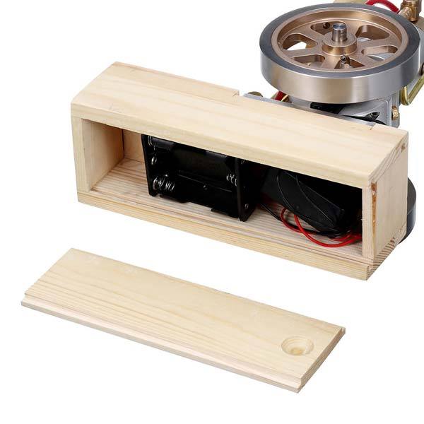 Vertical Hit and Miss Metal Engine with Hand Start and Water Cooling System - DIY Gift Model Engine Models Diyengmod