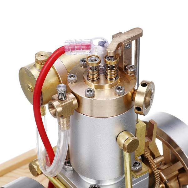 Vertical Hit and Miss Metal Engine with Hand Start and Water Cooling System - DIY Gift Model Engine Models Diyengmod