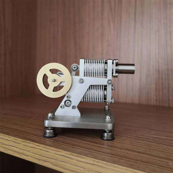 All-Metal Stirling Engine Educational Model - DIY High-Speed Generator Single Cylinder Stirling Engine Diyengmod